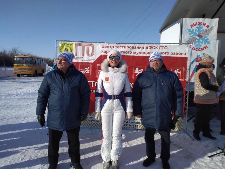 Ирина Текслер посетила «Лыжню России» в Карталинском районе*