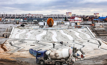 В Магнитогорске завершается возведение одного из крупнейших фонтанов России